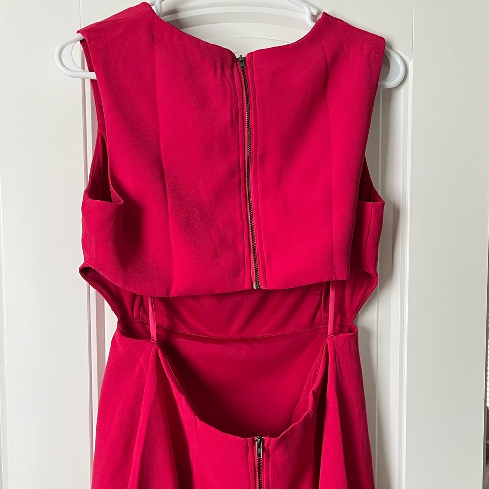 Red Open Back Cocktail Dress - Picture 2 of 2